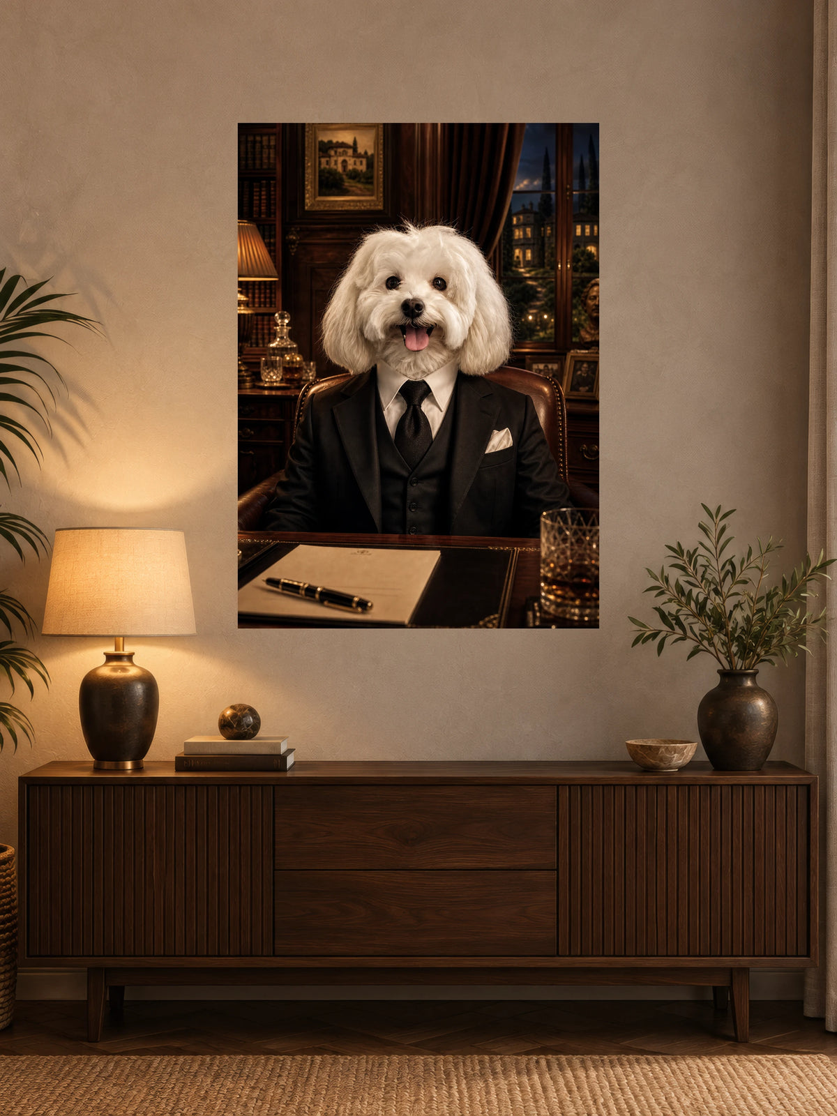 Portrait personnalisé de votre animal – 50 × 70 cm