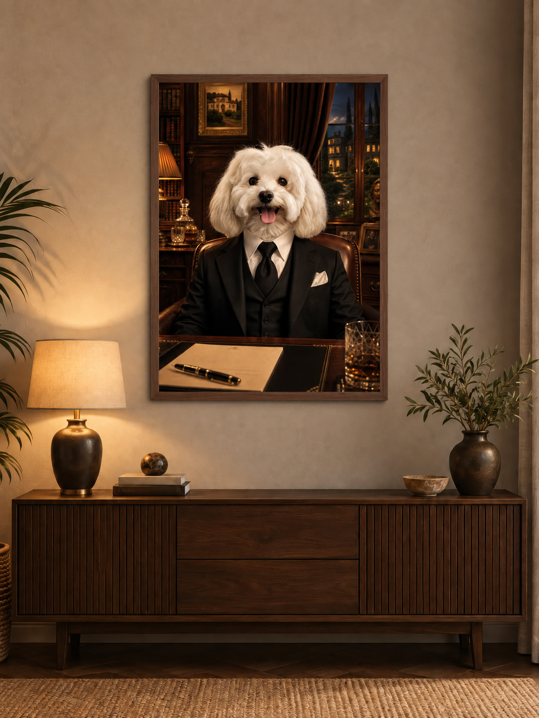 Portrait personnalisé de votre animal – 50 × 70 cm